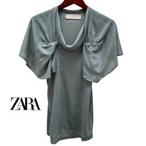 ZARA Short Sleeve Top Ruffled